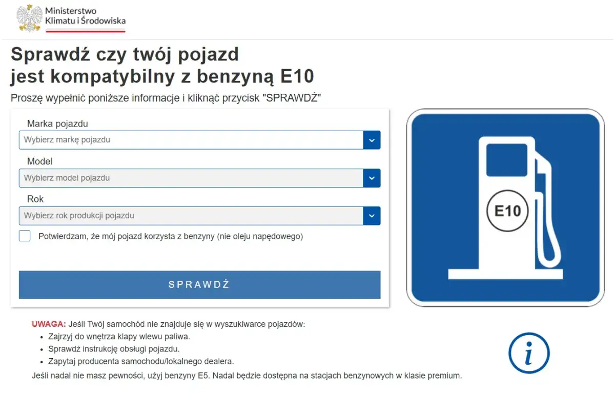 Zdjęcie Benzyna E10 do jakich samochodów - uniknij problemów z tankowaniem